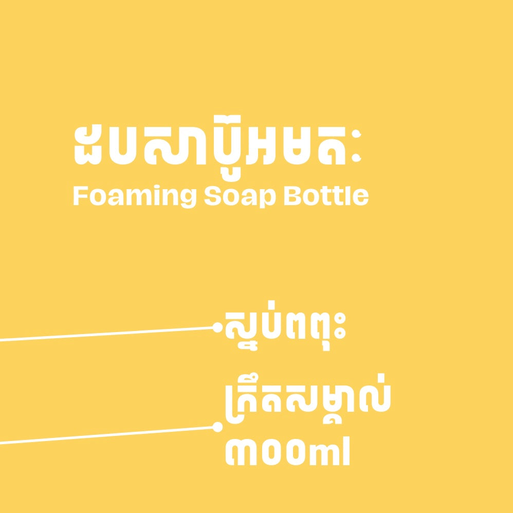 Hand Soap Reusable Bottle